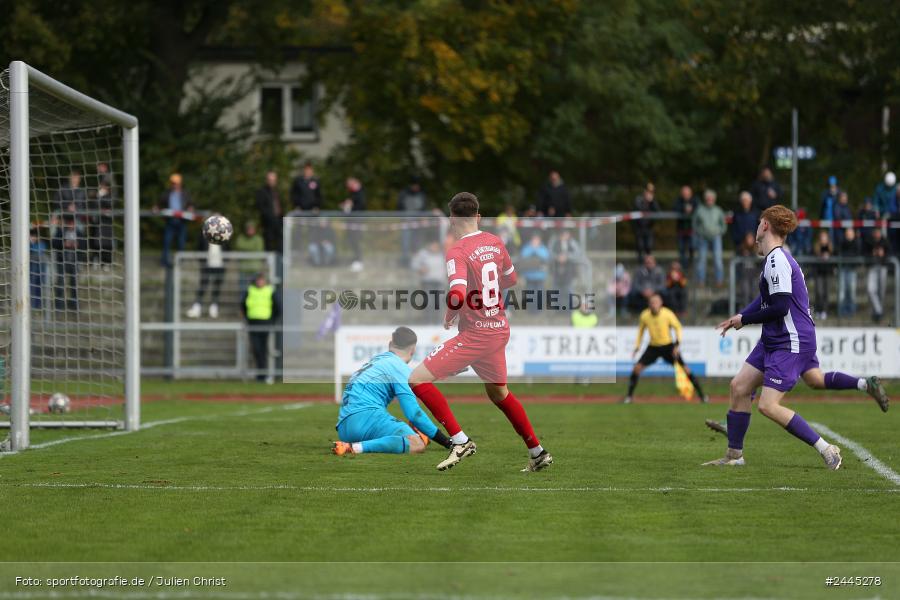 Fuchsparkstadion, Bamberg, 12.10.2024, sport, action, Fussball, BFV, 14. Spieltag, Regionalliga Bayern, FWK, FCE, FC Würzburger Kickers, FC Eintracht Bamberg - Bild-ID: 2445278