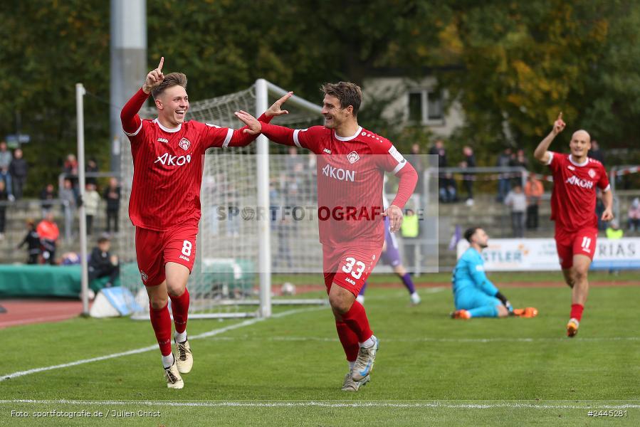 Fuchsparkstadion, Bamberg, 12.10.2024, sport, action, Fussball, BFV, 14. Spieltag, Regionalliga Bayern, FWK, FCE, FC Würzburger Kickers, FC Eintracht Bamberg - Bild-ID: 2445281
