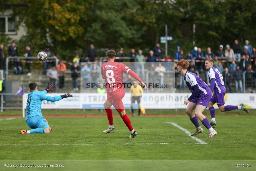 Fuchsparkstadion, Bamberg, 12.10.2024, sport, action, Fussball, BFV, 14. Spieltag, Regionalliga Bayern, FWK, FCE, FC Würzburger Kickers, FC Eintracht Bamberg - Bild-ID: 2445404