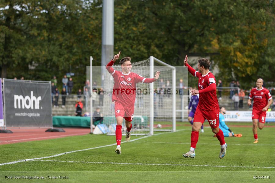 Fuchsparkstadion, Bamberg, 12.10.2024, sport, action, Fussball, BFV, 14. Spieltag, Regionalliga Bayern, FWK, FCE, FC Würzburger Kickers, FC Eintracht Bamberg - Bild-ID: 2445411