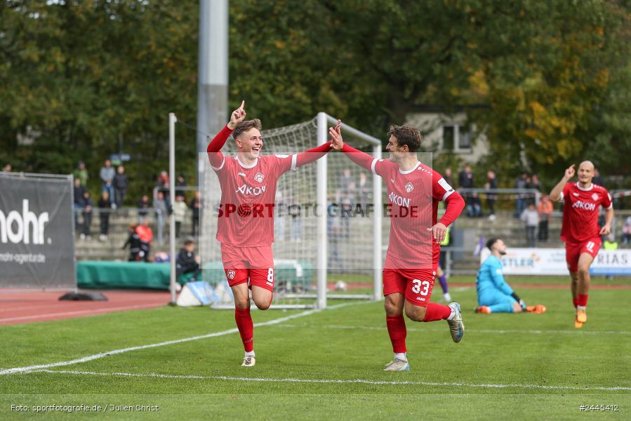 Fuchsparkstadion, Bamberg, 12.10.2024, sport, action, Fussball, BFV, 14. Spieltag, Regionalliga Bayern, FWK, FCE, FC Würzburger Kickers, FC Eintracht Bamberg - Bild-ID: 2445412