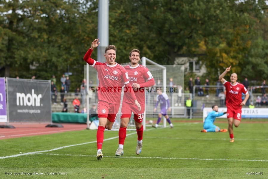 Fuchsparkstadion, Bamberg, 12.10.2024, sport, action, Fussball, BFV, 14. Spieltag, Regionalliga Bayern, FWK, FCE, FC Würzburger Kickers, FC Eintracht Bamberg - Bild-ID: 2445413