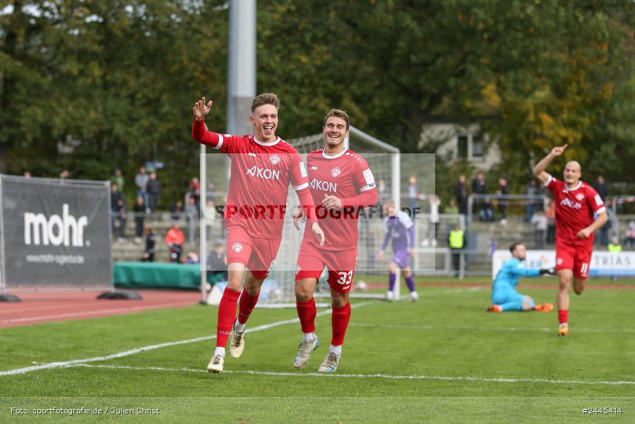 Fuchsparkstadion, Bamberg, 12.10.2024, sport, action, Fussball, BFV, 14. Spieltag, Regionalliga Bayern, FWK, FCE, FC Würzburger Kickers, FC Eintracht Bamberg - Bild-ID: 2445414