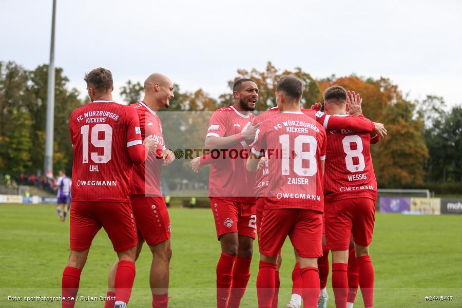 Fuchsparkstadion, Bamberg, 12.10.2024, sport, action, Fussball, BFV, 14. Spieltag, Regionalliga Bayern, FWK, FCE, FC Würzburger Kickers, FC Eintracht Bamberg - Bild-ID: 2445417