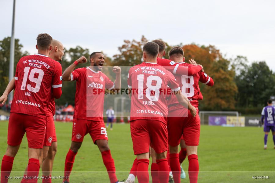 Fuchsparkstadion, Bamberg, 12.10.2024, sport, action, Fussball, BFV, 14. Spieltag, Regionalliga Bayern, FWK, FCE, FC Würzburger Kickers, FC Eintracht Bamberg - Bild-ID: 2445418
