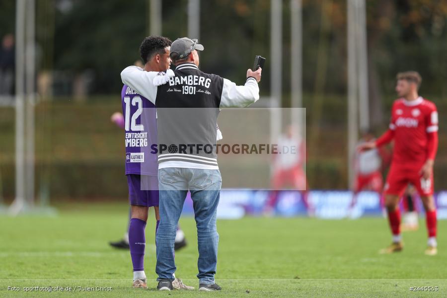 Fuchsparkstadion, Bamberg, 12.10.2024, sport, action, Fussball, BFV, 14. Spieltag, Regionalliga Bayern, FWK, FCE, FC Würzburger Kickers, FC Eintracht Bamberg - Bild-ID: 2445563