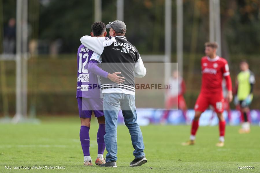 Fuchsparkstadion, Bamberg, 12.10.2024, sport, action, Fussball, BFV, 14. Spieltag, Regionalliga Bayern, FWK, FCE, FC Würzburger Kickers, FC Eintracht Bamberg - Bild-ID: 2445564