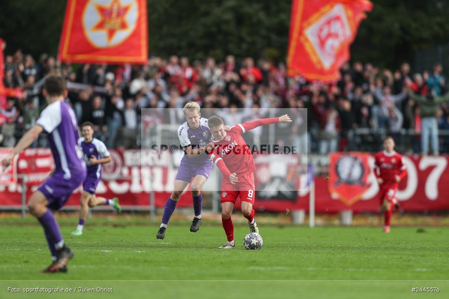 Fuchsparkstadion, Bamberg, 12.10.2024, sport, action, Fussball, BFV, 14. Spieltag, Regionalliga Bayern, FWK, FCE, FC Würzburger Kickers, FC Eintracht Bamberg - Bild-ID: 2445576