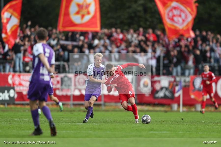 Fuchsparkstadion, Bamberg, 12.10.2024, sport, action, Fussball, BFV, 14. Spieltag, Regionalliga Bayern, FWK, FCE, FC Würzburger Kickers, FC Eintracht Bamberg - Bild-ID: 2445577