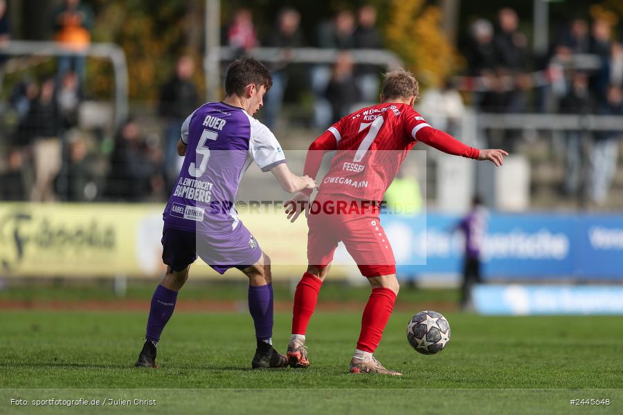 Fuchsparkstadion, Bamberg, 12.10.2024, sport, action, Fussball, BFV, 14. Spieltag, Regionalliga Bayern, FWK, FCE, FC Würzburger Kickers, FC Eintracht Bamberg - Bild-ID: 2445648