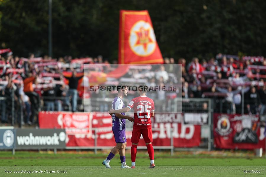 Fuchsparkstadion, Bamberg, 12.10.2024, sport, action, Fussball, BFV, 14. Spieltag, Regionalliga Bayern, FWK, FCE, FC Würzburger Kickers, FC Eintracht Bamberg - Bild-ID: 2445686