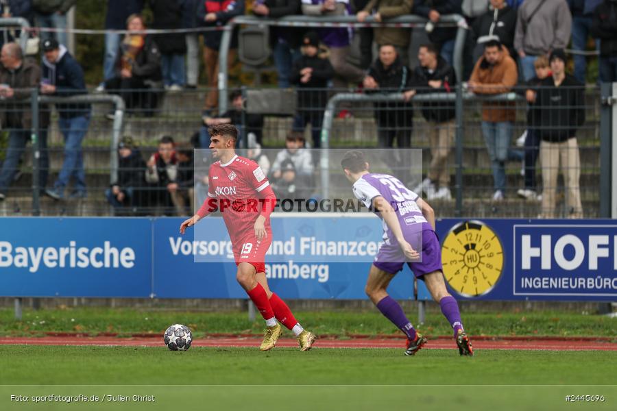 Fuchsparkstadion, Bamberg, 12.10.2024, sport, action, Fussball, BFV, 14. Spieltag, Regionalliga Bayern, FWK, FCE, FC Würzburger Kickers, FC Eintracht Bamberg - Bild-ID: 2445696