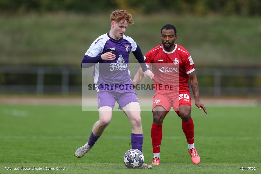 Fuchsparkstadion, Bamberg, 12.10.2024, sport, action, Fussball, BFV, 14. Spieltag, Regionalliga Bayern, FWK, FCE, FC Würzburger Kickers, FC Eintracht Bamberg - Bild-ID: 2445702