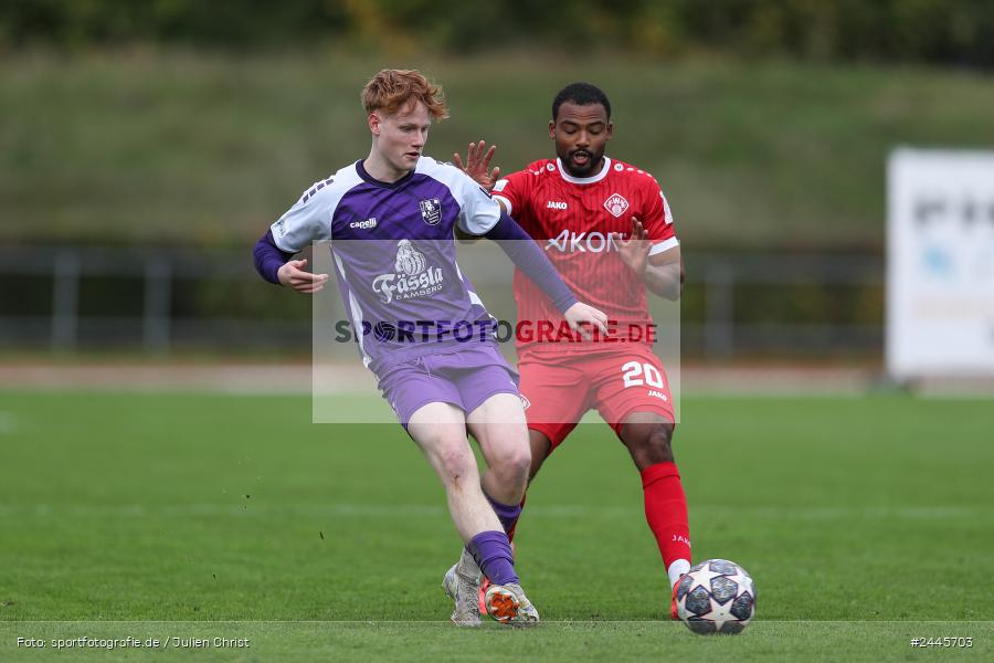 Fuchsparkstadion, Bamberg, 12.10.2024, sport, action, Fussball, BFV, 14. Spieltag, Regionalliga Bayern, FWK, FCE, FC Würzburger Kickers, FC Eintracht Bamberg - Bild-ID: 2445703