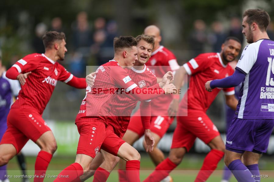 Fuchsparkstadion, Bamberg, 12.10.2024, sport, action, Fussball, BFV, 14. Spieltag, Regionalliga Bayern, FWK, FCE, FC Würzburger Kickers, FC Eintracht Bamberg - Bild-ID: 2445729
