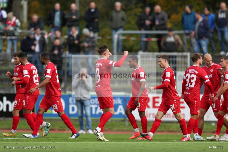 Fuchsparkstadion, Bamberg, 12.10.2024, sport, action, Fussball, BFV, 14. Spieltag, Regionalliga Bayern, FWK, FCE, FC Würzburger Kickers, FC Eintracht Bamberg - Bild-ID: 2445738