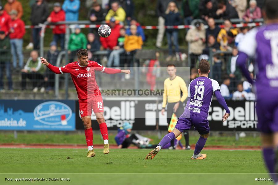 Fuchsparkstadion, Bamberg, 12.10.2024, sport, action, Fussball, BFV, 14. Spieltag, Regionalliga Bayern, FWK, FCE, FC Würzburger Kickers, FC Eintracht Bamberg - Bild-ID: 2445742