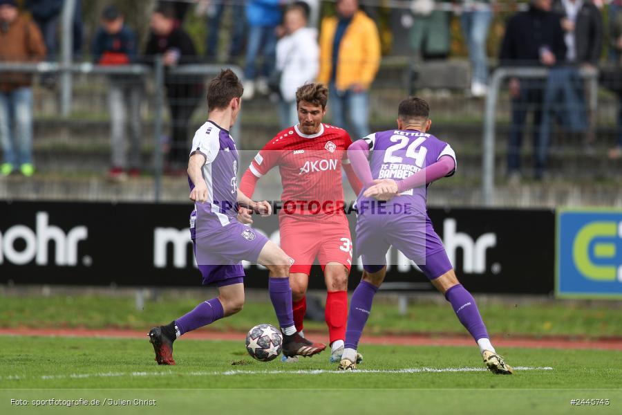 Fuchsparkstadion, Bamberg, 12.10.2024, sport, action, Fussball, BFV, 14. Spieltag, Regionalliga Bayern, FWK, FCE, FC Würzburger Kickers, FC Eintracht Bamberg - Bild-ID: 2445743