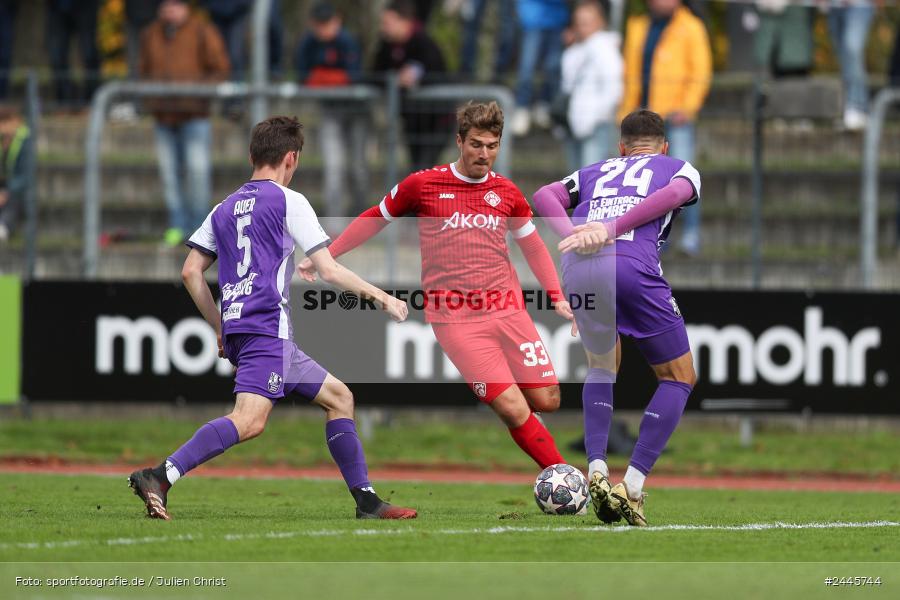 Fuchsparkstadion, Bamberg, 12.10.2024, sport, action, Fussball, BFV, 14. Spieltag, Regionalliga Bayern, FWK, FCE, FC Würzburger Kickers, FC Eintracht Bamberg - Bild-ID: 2445744