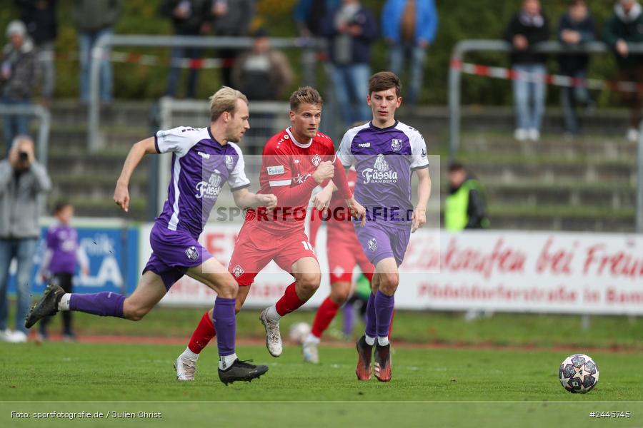 Fuchsparkstadion, Bamberg, 12.10.2024, sport, action, Fussball, BFV, 14. Spieltag, Regionalliga Bayern, FWK, FCE, FC Würzburger Kickers, FC Eintracht Bamberg - Bild-ID: 2445745
