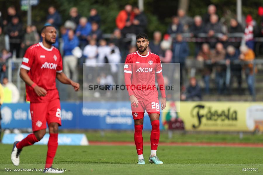 Fuchsparkstadion, Bamberg, 12.10.2024, sport, action, Fussball, BFV, 14. Spieltag, Regionalliga Bayern, FWK, FCE, FC Würzburger Kickers, FC Eintracht Bamberg - Bild-ID: 2445761