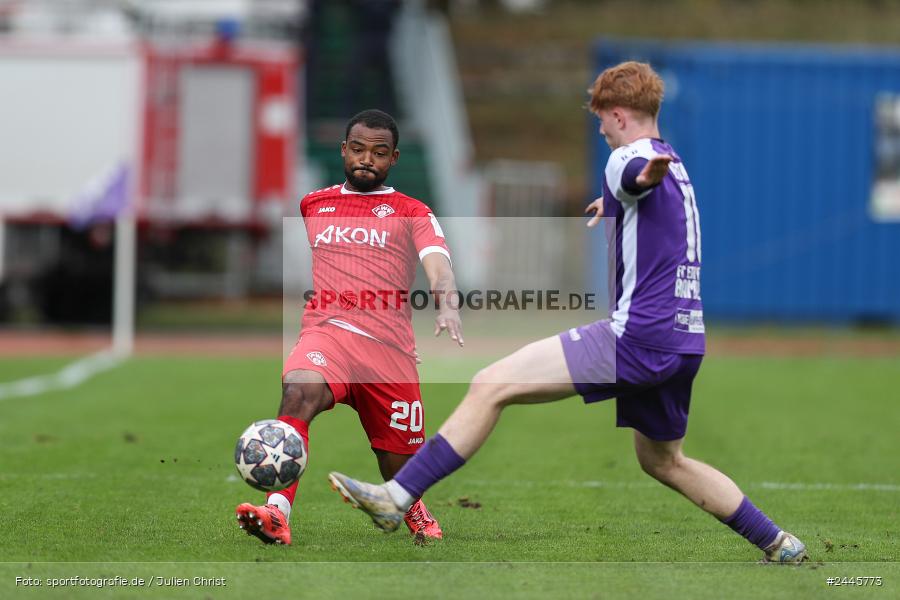 Fuchsparkstadion, Bamberg, 12.10.2024, sport, action, Fussball, BFV, 14. Spieltag, Regionalliga Bayern, FWK, FCE, FC Würzburger Kickers, FC Eintracht Bamberg - Bild-ID: 2445773
