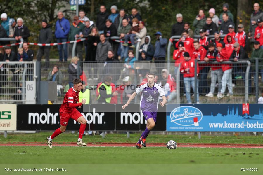Fuchsparkstadion, Bamberg, 12.10.2024, sport, action, Fussball, BFV, 14. Spieltag, Regionalliga Bayern, FWK, FCE, FC Würzburger Kickers, FC Eintracht Bamberg - Bild-ID: 2445800
