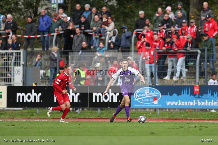 Fuchsparkstadion, Bamberg, 12.10.2024, sport, action, Fussball, BFV, 14. Spieltag, Regionalliga Bayern, FWK, FCE, FC Würzburger Kickers, FC Eintracht Bamberg - Bild-ID: 2445801