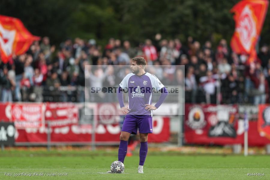 Fuchsparkstadion, Bamberg, 12.10.2024, sport, action, Fussball, BFV, 14. Spieltag, Regionalliga Bayern, FWK, FCE, FC Würzburger Kickers, FC Eintracht Bamberg - Bild-ID: 2445824