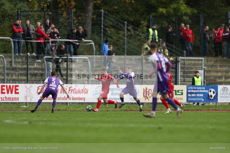 Fuchsparkstadion, Bamberg, 12.10.2024, sport, action, Fussball, BFV, 14. Spieltag, Regionalliga Bayern, FWK, FCE, FC Würzburger Kickers, FC Eintracht Bamberg - Bild-ID: 2445828