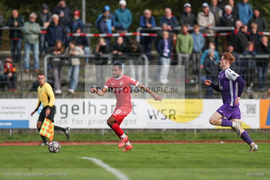 Fuchsparkstadion, Bamberg, 12.10.2024, sport, action, Fussball, BFV, 14. Spieltag, Regionalliga Bayern, FWK, FCE, FC Würzburger Kickers, FC Eintracht Bamberg - Bild-ID: 2445835