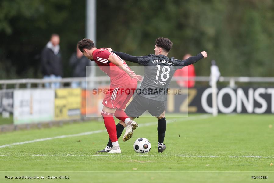 Fundamentum Sportpark, Karlburg, 12.10.2024, sport, action, Fussball, BFV, 16. Spieltag, Bayernliga Nord, KOR, KAR, TSV Kornburg, TSV Karlburg - Bild-ID: 2445881