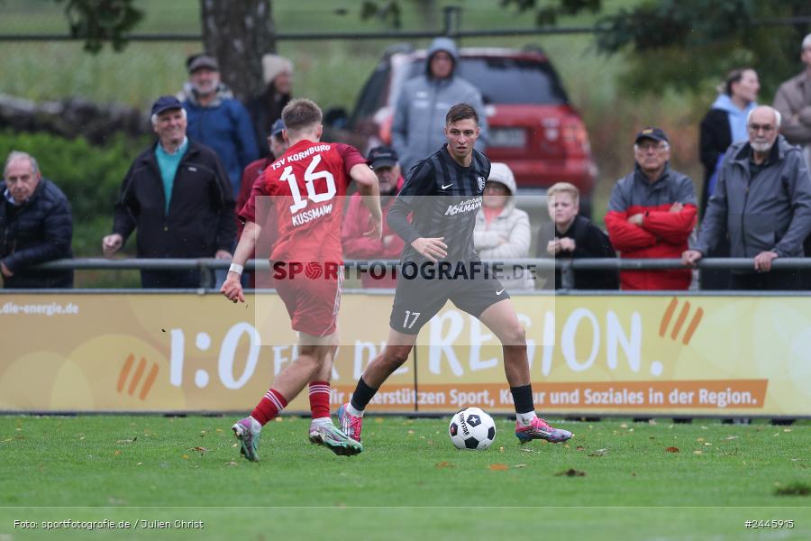 Fundamentum Sportpark, Karlburg, 12.10.2024, sport, action, Fussball, BFV, 16. Spieltag, Bayernliga Nord, KOR, KAR, TSV Kornburg, TSV Karlburg - Bild-ID: 2445915