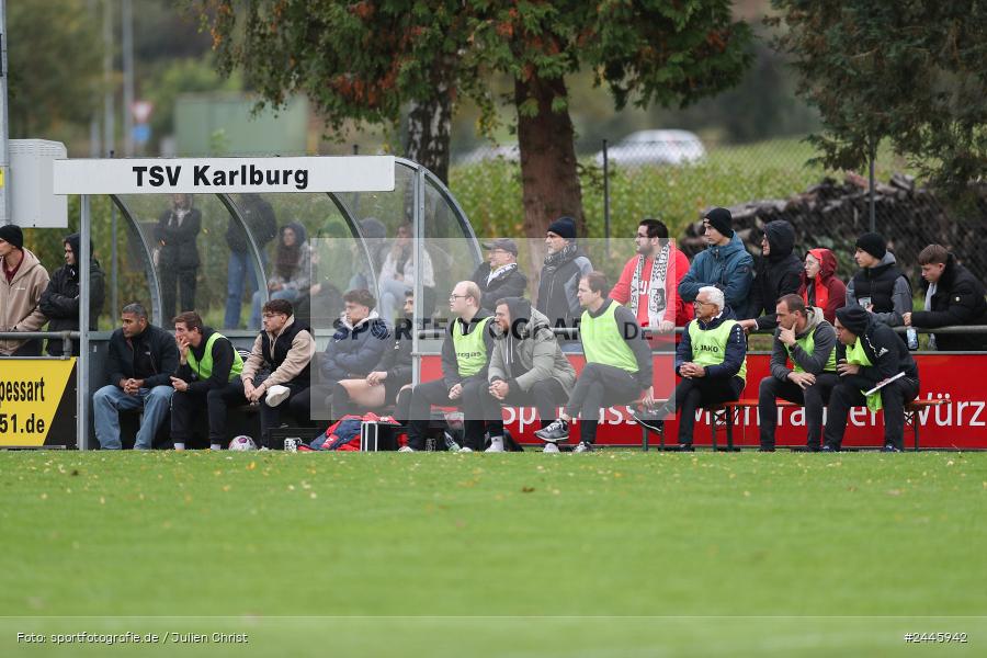 Fundamentum Sportpark, Karlburg, 12.10.2024, sport, action, Fussball, BFV, 16. Spieltag, Bayernliga Nord, KOR, KAR, TSV Kornburg, TSV Karlburg - Bild-ID: 2445942