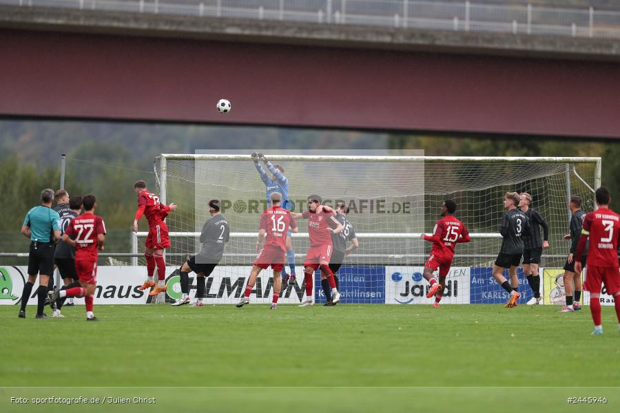 Fundamentum Sportpark, Karlburg, 12.10.2024, sport, action, Fussball, BFV, 16. Spieltag, Bayernliga Nord, KOR, KAR, TSV Kornburg, TSV Karlburg - Bild-ID: 2445946