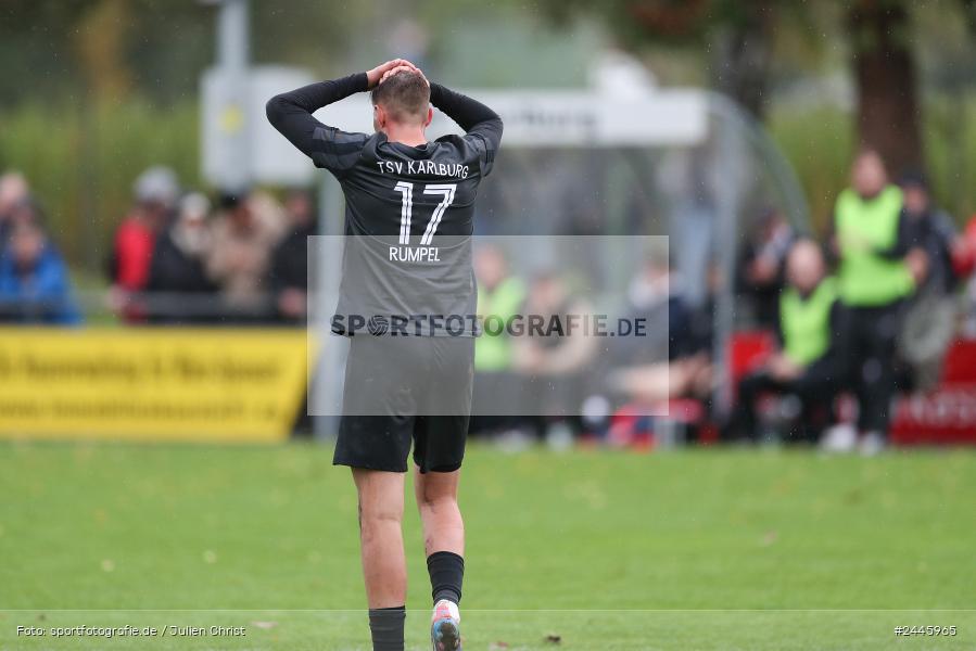 Fundamentum Sportpark, Karlburg, 12.10.2024, sport, action, Fussball, BFV, 16. Spieltag, Bayernliga Nord, KOR, KAR, TSV Kornburg, TSV Karlburg - Bild-ID: 2445965