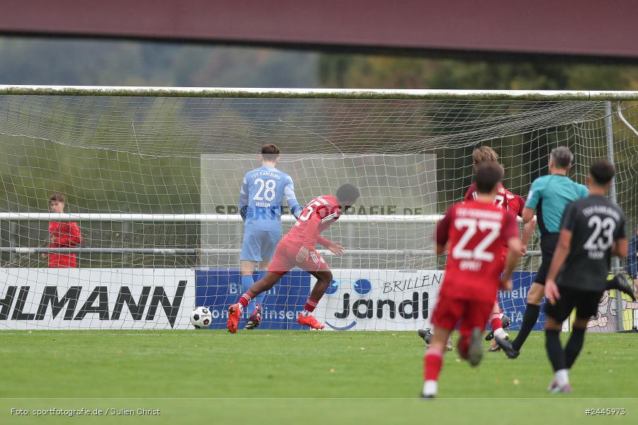Fundamentum Sportpark, Karlburg, 12.10.2024, sport, action, Fussball, BFV, 16. Spieltag, Bayernliga Nord, KOR, KAR, TSV Kornburg, TSV Karlburg - Bild-ID: 2445973