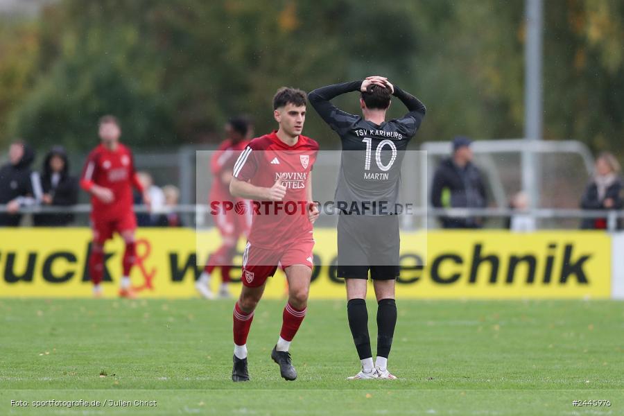 Fundamentum Sportpark, Karlburg, 12.10.2024, sport, action, Fussball, BFV, 16. Spieltag, Bayernliga Nord, KOR, KAR, TSV Kornburg, TSV Karlburg - Bild-ID: 2445976
