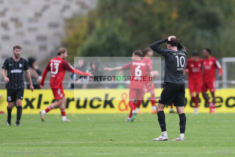 Fundamentum Sportpark, Karlburg, 12.10.2024, sport, action, Fussball, BFV, 16. Spieltag, Bayernliga Nord, KOR, KAR, TSV Kornburg, TSV Karlburg - Bild-ID: 2445978