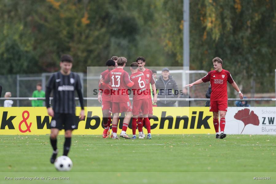 Fundamentum Sportpark, Karlburg, 12.10.2024, sport, action, Fussball, BFV, 16. Spieltag, Bayernliga Nord, KOR, KAR, TSV Kornburg, TSV Karlburg - Bild-ID: 2445981