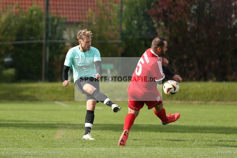 Sportgelände Oberndorf, Bischbrunn, 13.10.2024, sport, action, Fussball, BFV, 14. Spieltag, Kreisklasse Würzburg Gr. 3, FCK, SVB, (SG 1) FC Karsbach, (SG 1) SV Bischbrunn - Bild-ID: 2446008
