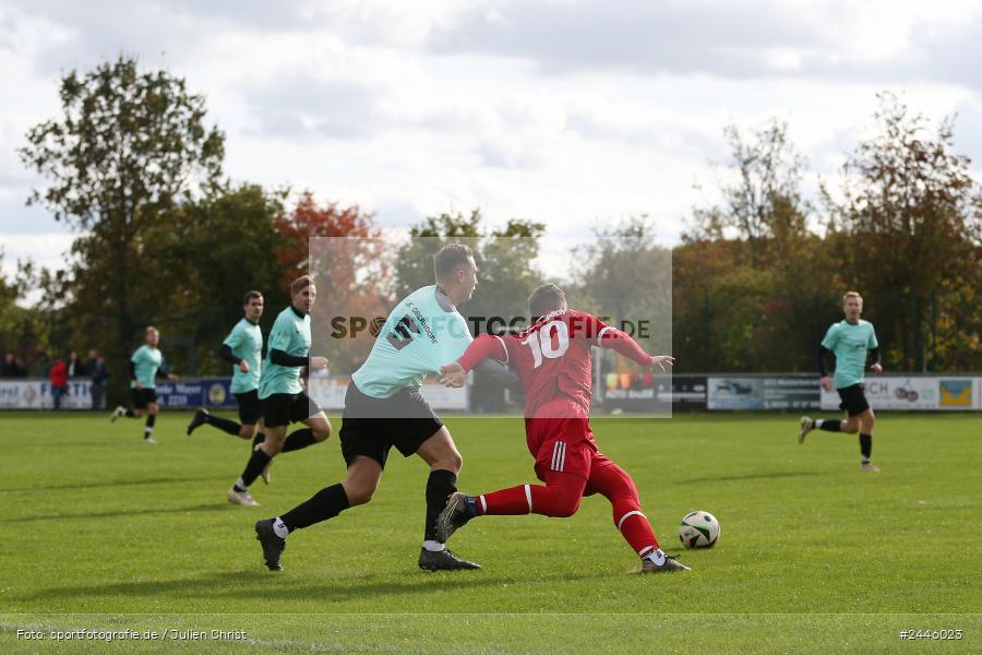 Sportgelände Oberndorf, Bischbrunn, 13.10.2024, sport, action, Fussball, BFV, 14. Spieltag, Kreisklasse Würzburg Gr. 3, FCK, SVB, (SG 1) FC Karsbach, (SG 1) SV Bischbrunn - Bild-ID: 2446023