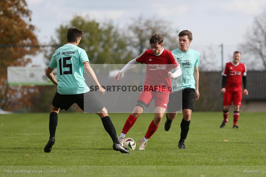 Sportgelände Oberndorf, Bischbrunn, 13.10.2024, sport, action, Fussball, BFV, 14. Spieltag, Kreisklasse Würzburg Gr. 3, FCK, SVB, (SG 1) FC Karsbach, (SG 1) SV Bischbrunn - Bild-ID: 2446027