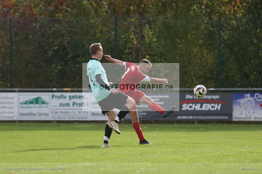 Sportgelände Oberndorf, Bischbrunn, 13.10.2024, sport, action, Fussball, BFV, 14. Spieltag, Kreisklasse Würzburg Gr. 3, FCK, SVB, (SG 1) FC Karsbach, (SG 1) SV Bischbrunn - Bild-ID: 2446031