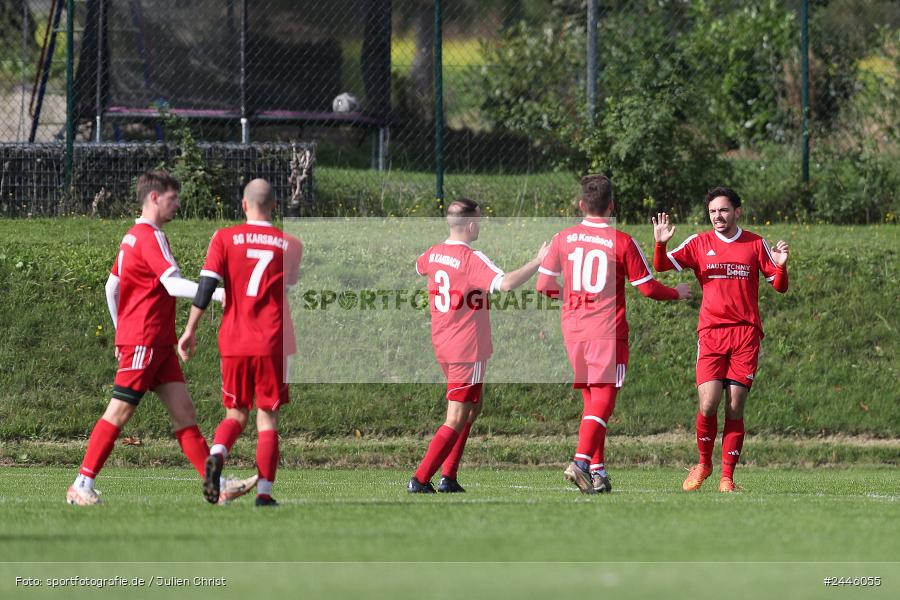 Sportgelände Oberndorf, Bischbrunn, 13.10.2024, sport, action, Fussball, BFV, 14. Spieltag, Kreisklasse Würzburg Gr. 3, FCK, SVB, (SG 1) FC Karsbach, (SG 1) SV Bischbrunn - Bild-ID: 2446055