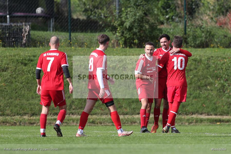 Sportgelände Oberndorf, Bischbrunn, 13.10.2024, sport, action, Fussball, BFV, 14. Spieltag, Kreisklasse Würzburg Gr. 3, FCK, SVB, (SG 1) FC Karsbach, (SG 1) SV Bischbrunn - Bild-ID: 2446056