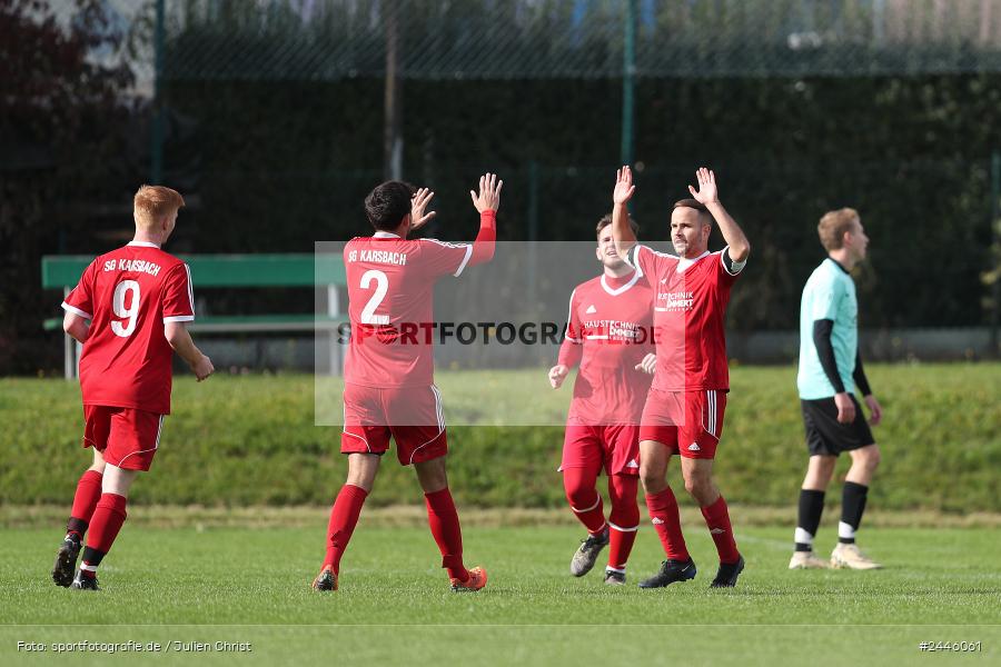 Sportgelände Oberndorf, Bischbrunn, 13.10.2024, sport, action, Fussball, BFV, 14. Spieltag, Kreisklasse Würzburg Gr. 3, FCK, SVB, (SG 1) FC Karsbach, (SG 1) SV Bischbrunn - Bild-ID: 2446061