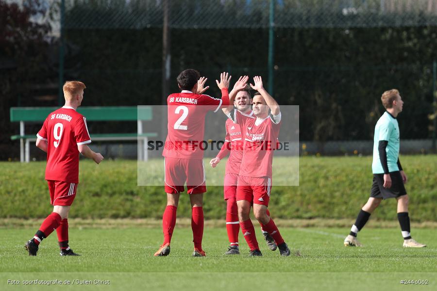 Sportgelände Oberndorf, Bischbrunn, 13.10.2024, sport, action, Fussball, BFV, 14. Spieltag, Kreisklasse Würzburg Gr. 3, FCK, SVB, (SG 1) FC Karsbach, (SG 1) SV Bischbrunn - Bild-ID: 2446062