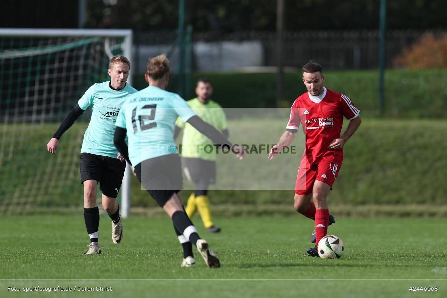 Sportgelände Oberndorf, Bischbrunn, 13.10.2024, sport, action, Fussball, BFV, 14. Spieltag, Kreisklasse Würzburg Gr. 3, FCK, SVB, (SG 1) FC Karsbach, (SG 1) SV Bischbrunn - Bild-ID: 2446068