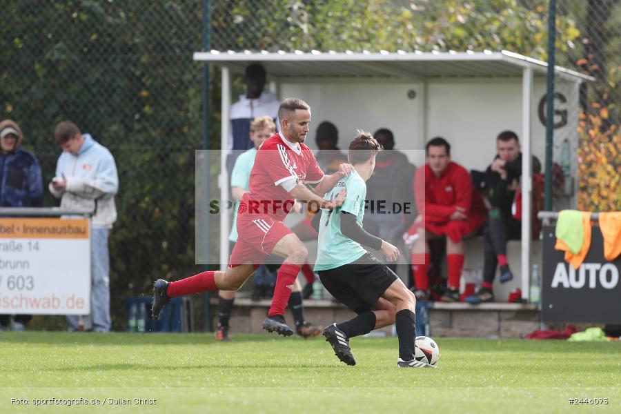 Sportgelände Oberndorf, Bischbrunn, 13.10.2024, sport, action, Fussball, BFV, 14. Spieltag, Kreisklasse Würzburg Gr. 3, FCK, SVB, (SG 1) FC Karsbach, (SG 1) SV Bischbrunn - Bild-ID: 2446093
